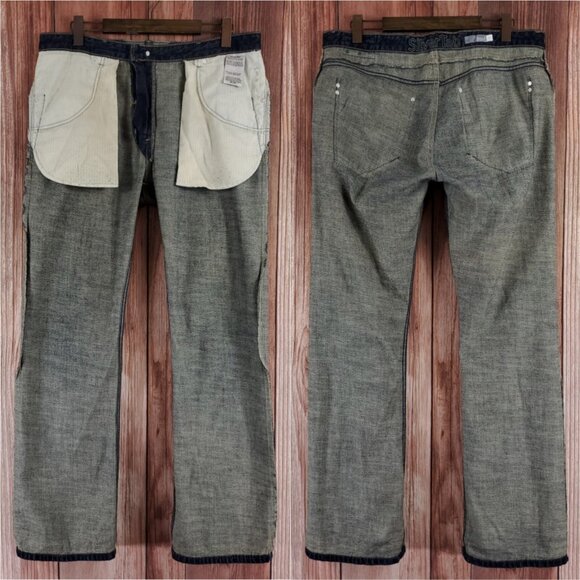 *READ* Levis Silvertab Mens Size 36X33 Bootcut Blue Denim Jeans Cotton - Picture 2 of 12